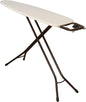Household Essentials Ultra Ironing Board, 4-Leg, with Steel Top and Iron Rest, Cotton Cover with Fiber Pad, Heat and Stain Resistant, Antique Bronze Frame