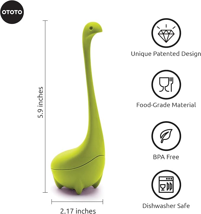 OTOTO Cute Tea Infuser - Loose Leaf Tea Steeper, Tea Accessories, Tea Diffusers for Loose Leaf Tea, Tea Strainers, Cute Gifts, Tea Gift Set, Kitchen Gifts, Cooking Gadgets