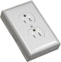 Wiremold Metal Raceway, Extending Power, On-Wall, Outlet + Box, White, BW2-D