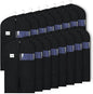 KEEGH 40" Suit Bags for Closet Storage (Set of 16) Garment Bags for Hanging Clothes, Suit Cover Bags for Suits Coats Dress with Zipper and Transparent Window, Black