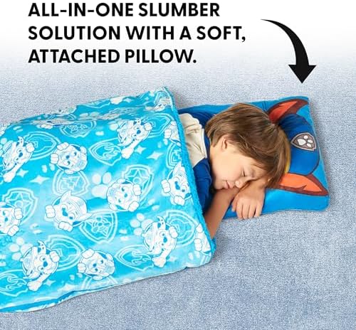 Silk Touch Sherpa Slumber Bag for Boys and Girls, Sleeping Bag with Zipper, Sleepover Set, 27 x 56 inches