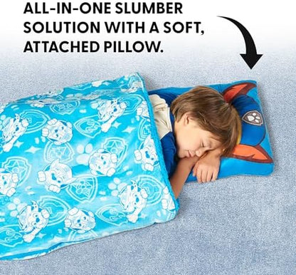 Silk Touch Sherpa Slumber Bag for Boys and Girls, Sleeping Bag with Zipper, Sleepover Set, 27 x 56 inches