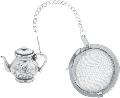 Danforth - English Teapot with Infuser – Handcrafted Pewter Metal British Style Teapot