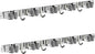 2 Pack Mop and Broom Holder Wall Mount, Non-slip Broom Hanger Wall Mount, Heavy Duty Mop Broom Organizer for Kitchen Garden Garage Laundry Room Wall Decor Organization and Storage Silver 5R4H