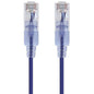 Monoprice Cat6A 10ft Purple 10-Pk Patch Cable UTP 30AWG 10G Pure Bare Copper Snagless RJ45 SlimRun Series Ethernet Cable