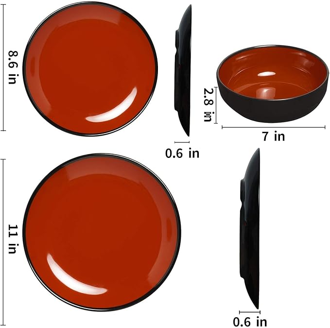 TP 18-Piece Melamine Dinnerware Sets, Service
