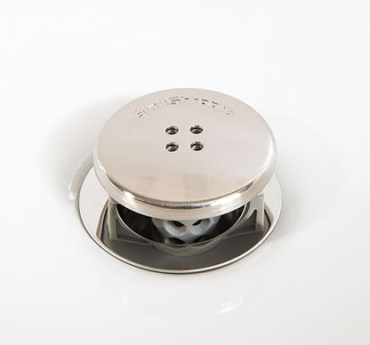 SinkShroom Revolutionary Bathroom Sink Drain Protector Hair Catcher, Strainer, Snare, Nickel Edition