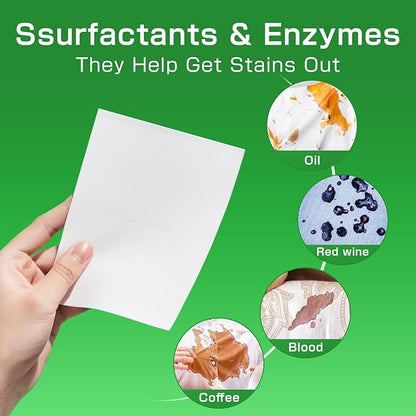 Soulink Laundry Detergent Sheets Unscented 240 Loads，Eco Friendly Detergent Sheets for Travel & Home - No Plastic Jug Liquidless Soap Strips, Plant-based, Hypoallergenic. Safe for Sensitive Skin