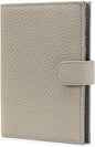 Passport Wallet for Women – Slim RFID Blocking Passport Cover with 1 Passport Slot & 3 Card Slots, Coin Pocket & SIM Slot – Genuine Leather Travel Organizer Grey