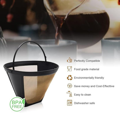 Reusable Coffee Pods for Ninja CPF301 Coffee Maker, 3 Pack Reusable K Cups Pods and 2 Pack Reusable Filters not for Ninja CFP101 & Ninja PB051