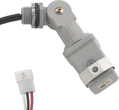 Kichler Plug-In Photocell, Lighting Sensor Compatible with Kichler Transformers, (4.25" H x 2" W x 2" L), 15565BK