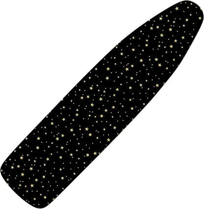Extra Thick Ironing Board Cover and Pad, Night Sky Space 15x54 Ironing Board Cover, Resist Scorching and Staining,Elastic Edges,Cosmic Starry Fantasy Galaxy Universe Space Cartoon Stars