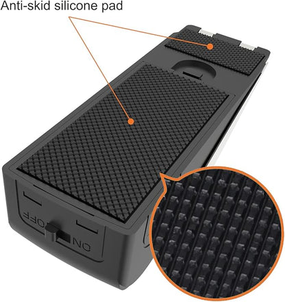 2 Packs Portable Door Stop Alarm & Door Lock, Upgraded Home Security Door Locker Devices Pocket Door Stopper Self Defensey Tools for Hotel Travel Home Apartment House