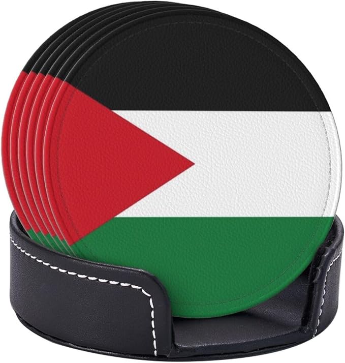 Palestinian Flag Coasters for Drinks