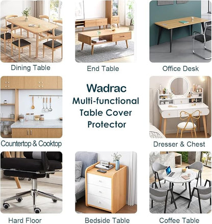 24x46 Office Desk Blotter Mat Clear Plastic Table Protector Cover Pad PVC Transparent Topper Surface Pro ection Mat Pad Anti Scratch Table Mat Glass Dinner End Table Protector Waterproof Easy Clean