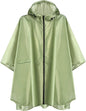 ANYOO Waterproof Rain Poncho Lightweight Reusable Hiking Hooded Coat Jacket for Outdoor Activities