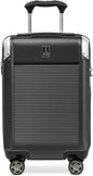 Travelpro Platinum Elite Hardside Expandable Carry on Luggage, 8 Wheel Spinner, TSA Lock, Hard Shell Polycarbonate Suitcase, Shadow Black, Compact Carry on 20-Inch