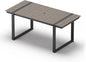 Outdoor Dining Table for 6, HDPS+ Aluminum Patio Dning Table
