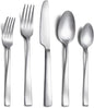 40 Piece Silverware Set Service for 8, EIUBUIE Premium Stainless Steel Cutlery Set, Matte Finish Flatware Sets Durable Solid, Modern Kitchen Tableware Eating Utensil Sets Include Spoons Forks Knives