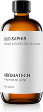Aromatech Oud Saphir Aroma Essential Oil Blend: Luxury Hotel Inspired Aromatherapy with for Ultrasonic Diffusers & Nebulizers - 500 mL
