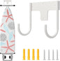 ORLESS Ironing Board Holder Wall Mount, Ironing Board Hanger, Ironing Board Holder, Iron Board Hook Wall Mount, for Laundry Rooms 5 Inch