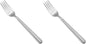 Fortessa Metropolitan 18/10 Stainless Steel Flatware Serving Fork, 9.25-Inch (Pack of 2)