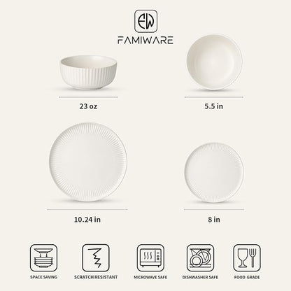 Famiware Stoneware Dinnerware Sets