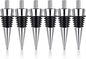 6 Pieces Metal Bottle Stopper 16 x 3/8 Blank Stainless Steel Wine Bottle Stopper Kit Reusable Wine Saver Corks Chrome Bottle Stopper Set Hardware for Wedding Wine Party Bar Turning