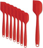 8 Pieces Silicone Spatulas, 8.3 inch Small Spatulas Non-stick Heat-Resistant Non-stick with Stainless Steel Core For Cake Cream Cooking Gadget (Red)
