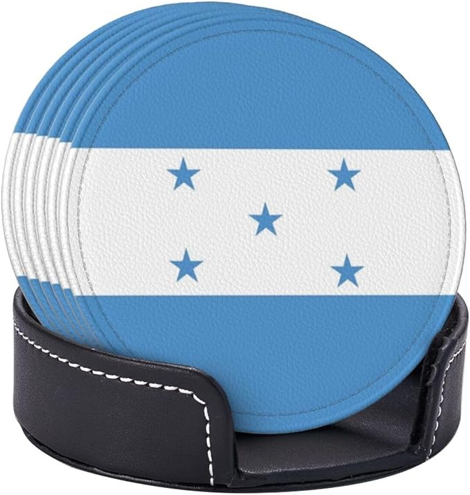 Honduras Flag Coasters for Drinks