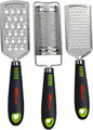 ALLTOP Food Graters for Cheese,Nutmeg,Potato,Ginger and Garlic,Cirtrus,Hand-held Stainless Steel Zester for Kitchen - Pro Multi-purpose Gadgets,Set of 3 Grinders