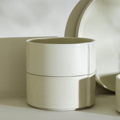 Stone Lain Bao 4-Piece Bowl Set Stoneware, Beige