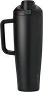 Owala FreeSip Tumbler Insulated Stainless Steel Water Bottle with Built-in Straw and Side Handle, For Travel, Work, School, and Sports, 40oz, BPA Free, Leak Proof, Very, Very Dark (Pack of 6)