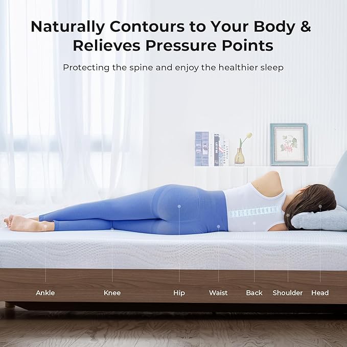 Cooling Mattress Topper Full Size 3 Inch, Cooling Gel & Bamboo Charcoal Memory Foam Mattress Topper for Back Pain Relief, Firm Dual-Layer Foam Bed Pad with Removable Cover