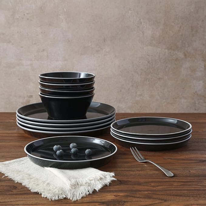 Famiware Saturn Dinnerware Sets, Ceramic Plates and Bowls