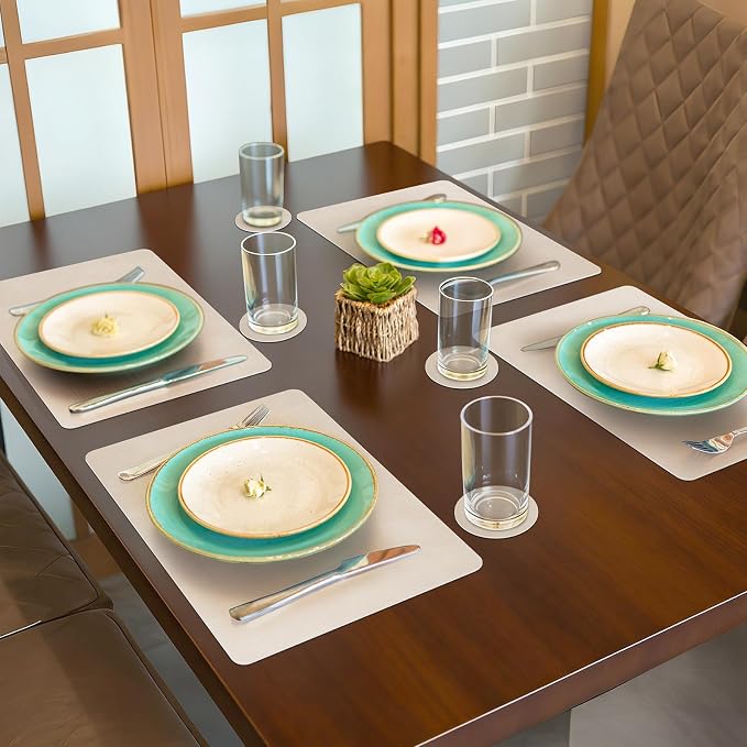 comfoyar Faux Leather Placemats