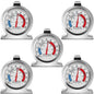 5 Pack Fridge Thermometer - Classic Series with Large Dial and Internal Temperature Gauge - Monitor and Maintain Perfect Temperature in Kitchen Refrigerator