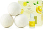 Thymes Wool Dryer Balls Set – Includes 3 Wool Laundry Balls + 1 Scented Laundry Fragrance Oil for Dryer – Eliminate Wrinkles, Static & Lint (Lemon Leaf, 0.5 fl oz)