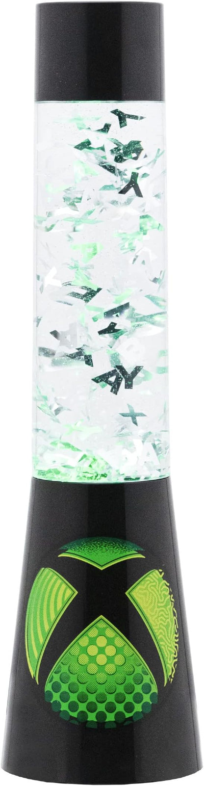 Paladone Xbox Glitter Flow Lamp, Night Light Mood Lighting, 33 cm