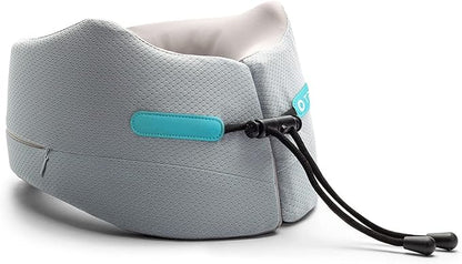 GOLDORANGE Travel Pillow Neck Chin Head Support Best Memory Foam Airplane Neck Pillows 360-Degree Support for Travel Bus Home Office and Gaming, Grey L