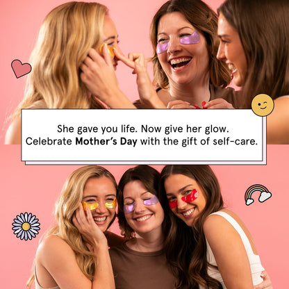 grace & stella Retinol Under Eye Patches for Puffy Eyes and Dark Circles - Restoring Gel Under Eye Masks with Hyaluronic Acid - Vegan Cruelty-Free Skincare - Birthday Gifts for Women (Purple, 6 Pairs)