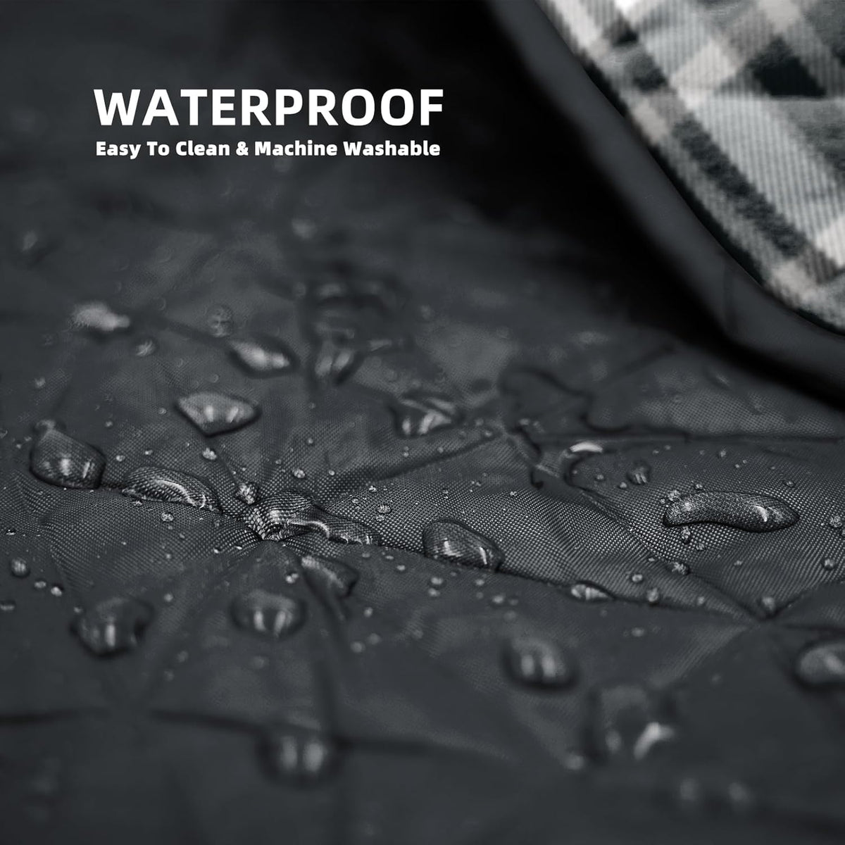 Outdoor Waterproof Blanket, Foldable Fleece Stadium Blanket for Outdoor Sports Event, Camping, Concerts, Car, Pet, Picnics - Windproof, Wearable, Machine Washable 80" x 58"