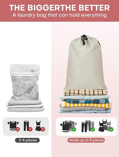 6 PCS Set Compression Packing Cubes for Travel, Lightweight Packing Organizer Bags Travel Essentials for Carry On, Suitcase, Home Closet - Beige