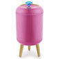 Pukomc Smart Sensor Wastebasket, Convenient and Hygienic Easy to Use, Technology Sensor Waterproof Wastebasket Plastic Trash can for Kitchen, Bathroom, Bedroom, Living Room, Office and Outdoor Pink