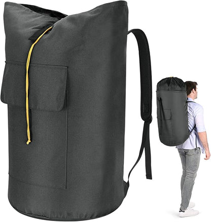 Laundry Backpack Bag, 115L Extra Large Laundry Bags with straps, Heavy Duty Laundry Bag Backpack, Portable Dirty Clothes Bag for College Dorm, Apartment, Laundromat, College Laundry Bag