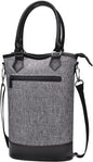 Tirrinia Insulated Wine Gift Carrier Tote - Travel Padded 2 Bottle Wine/Champagne Cooler Bag for Portable Wine Bottle Carrying Case, Women Men Event party, Gift for Wine Lovers