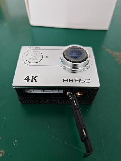 AKASO EK7000 4K30FPS 20MP WiFi Action Camera with EIS Ultra HD 131FT Waterproof Underwater Camera Remote Control 4X Zoom Support External Microphone