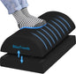 BlissTrends Foot Rest for Under Desk at Work-Versatile Foot Stool with Washable Cover-Comfortable Footrest with 2 Adjustable Heights for Car,Home and Office to Relieve Back,Lumbar,Knee Pain-Black Long