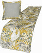 The HomeCentric King/Queen/Twin Grey & Yellow Decorative Queen 74"x18" Bed Runner Without Pillow Cover, Cockatoo Bird & Quilted Bed Scarf on Cotton Fabric - Cockatoo Love