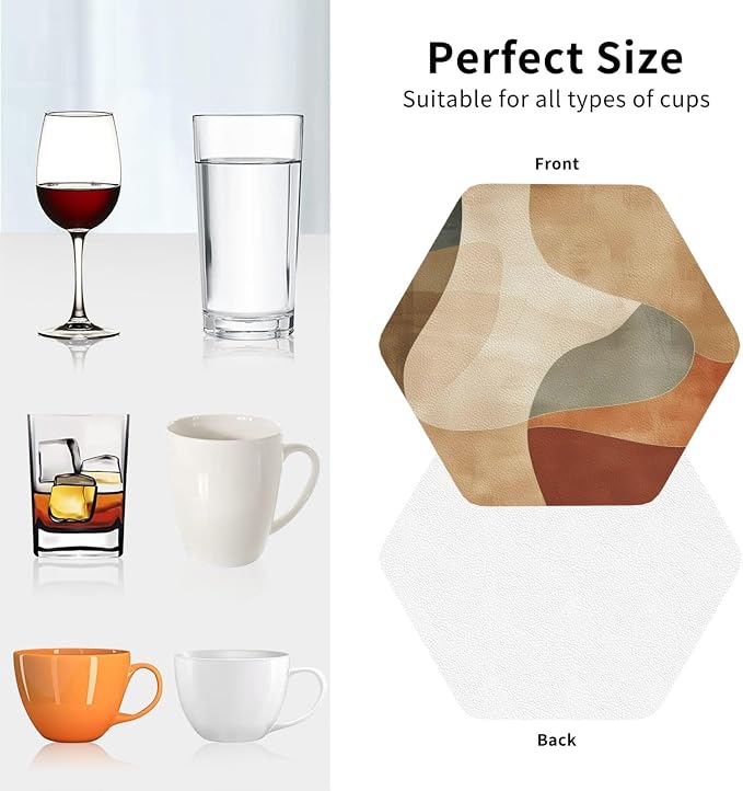 Minimal Abstract Shapes Print Coasters